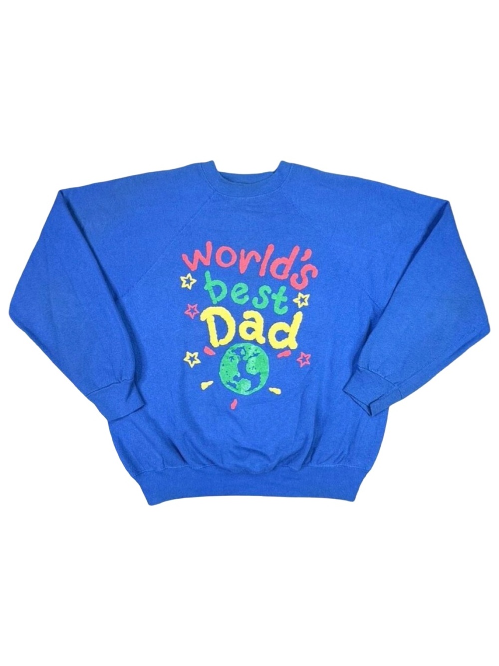 Vintage 80’s Tultex World’s Best Dad Crew Neck Sweatshirt - Size Large